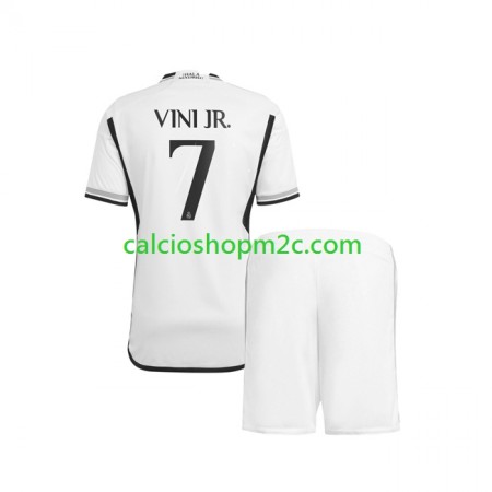 Real Madrid Vinicius Junior 7 Bambino Maglia Prima 2023/2024 Manica Corta